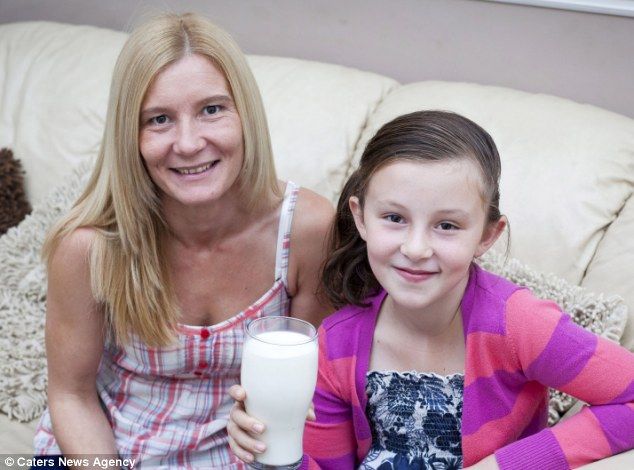 To survive, the girl is forced to drink three liters of milk a day