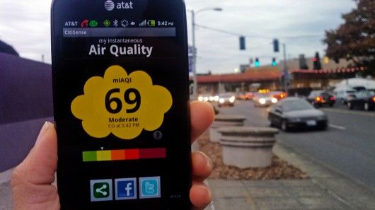 Smartphone will detect air quality