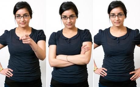 Human emotions help determine the body language, not facial expressions