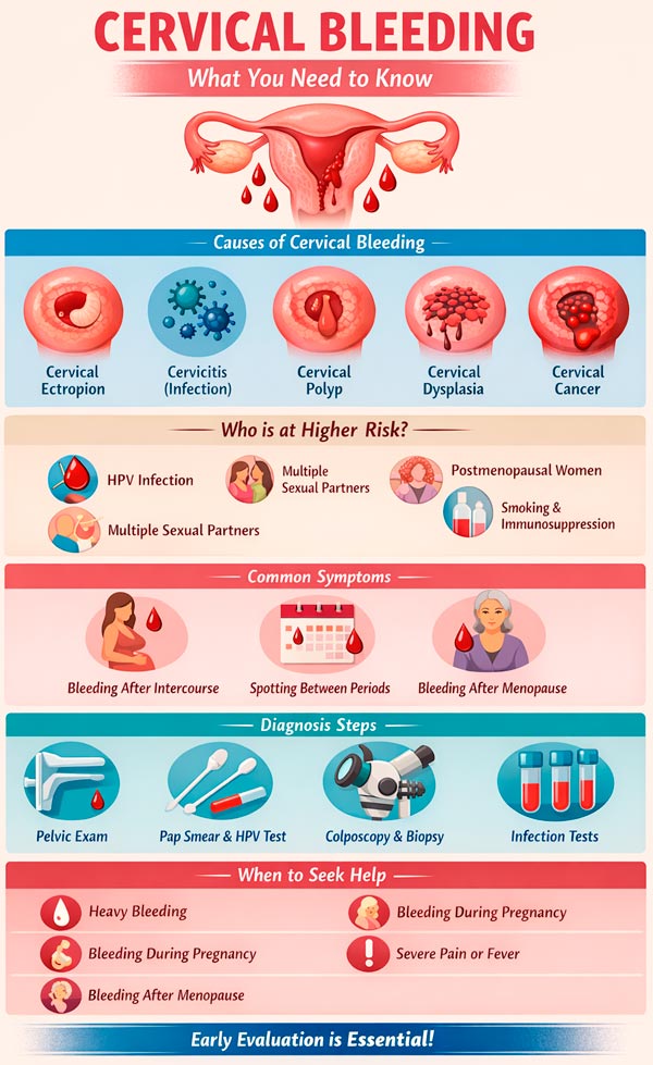 Cervical Bleeding: Causes, Symptoms, Diagnosis, and Treatment | Health Facts - evidence-based ...