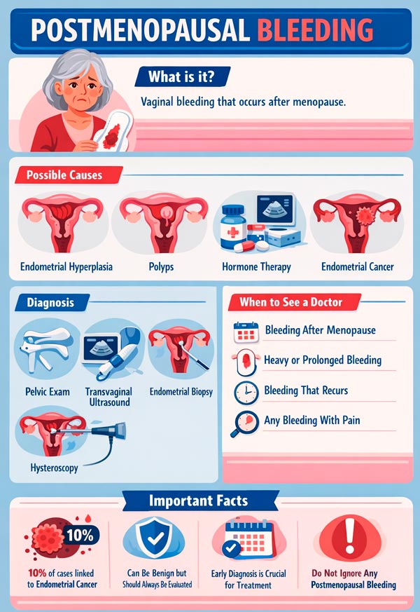 Postmenopausal bleeding: causes, examination, and modern tactics ...