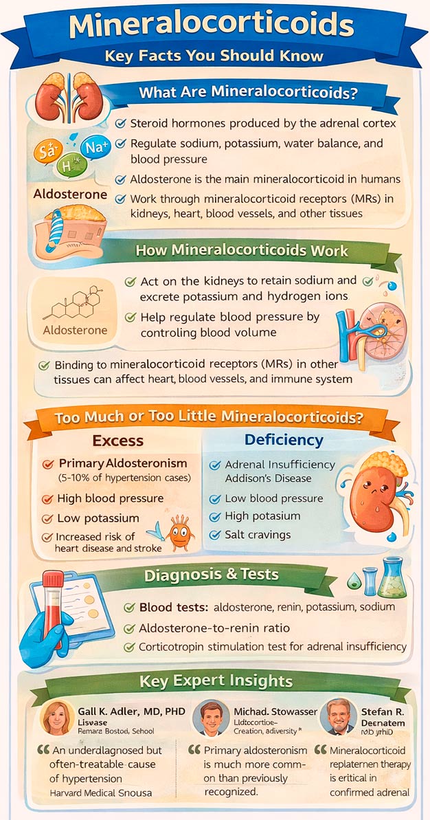 Mineralocorticoids: the role of aldosterone, disorders, diagnosis and ...