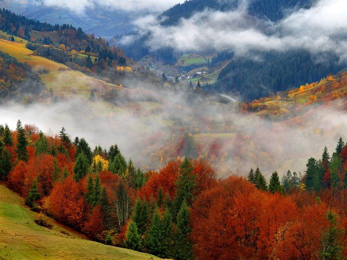Rest in Transcarpathia in the autumn - useful with a pleasant