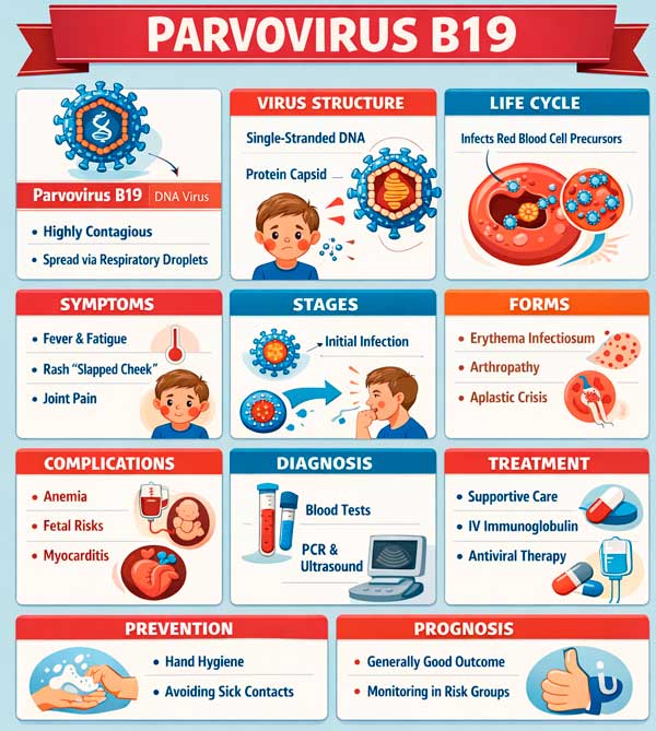 Parvovirus B19: Symptoms, Complications, Diagnosis, and Treatment ...