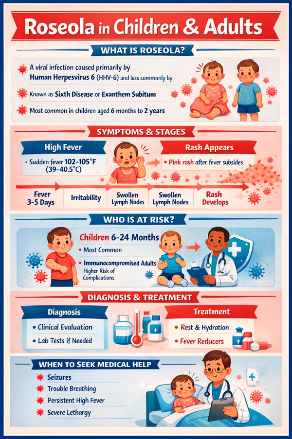 Roseola in adults and children: symptoms, rash, treatment and ...