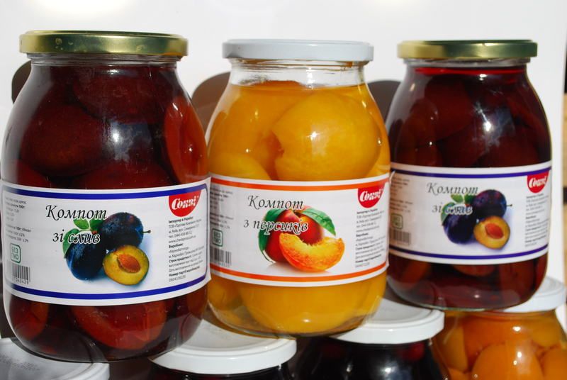 Canned fruit in syrup